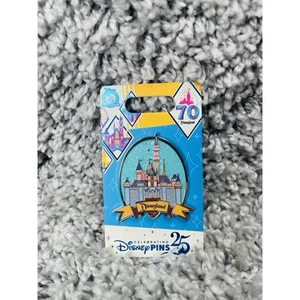 Disney Parks Disneyland 70th Anniversary D70 Schloss Pin Brandneu - Bild 1 von 8