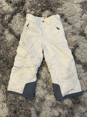 Pantalones de nieve Columbia OMNI-HEAT blancos para niños talla XXS Foto 1 de 4