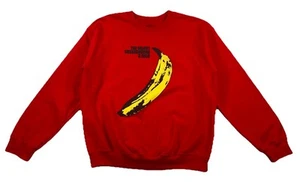 The Velvet UnderGround And Nico Warhol Banana Red Sweatshirt Medium - Picture 1 of 5