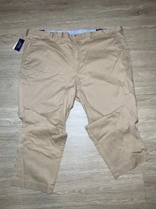 Men’s 50Bx32 Polo Ralph Lauren Bedford Classic-Fit Stretch Chino Pants Khaki - Picture 1 of 9