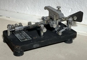 Les Logan Speed-X 500 Morse Code Klucz telegraficzny - Vintage Nieodrestaurowany - Zdjęcie 1 z 7
