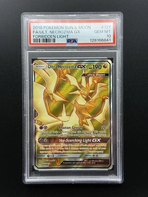 Ultra Necrozma GX (Full Art) 127/131 Sm-Forbidden Light Holo - PSA 10 Gem Mint - Image 1 of 2