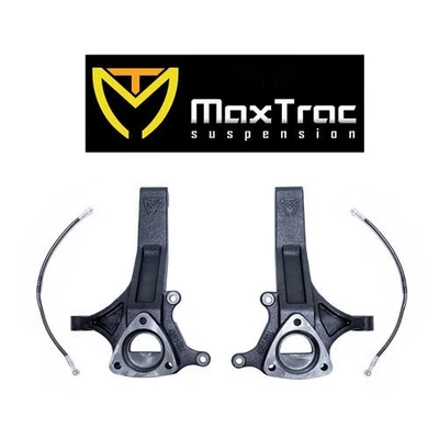 Max Trac 4.5" Front Lift Spindles w/ Brake Lines 2002-2018 Dodge Ram 1500 2wd  Foto 1 de 4