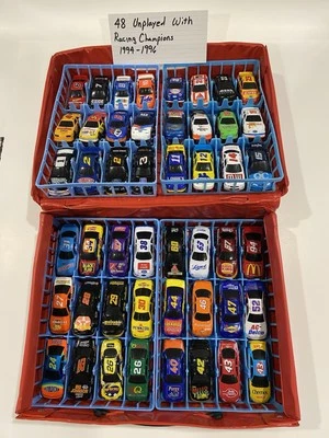 48 coches Racing Champions ventana negra de 1994-96. Algunos son raros, con estuche de coche Foto 1 de 4