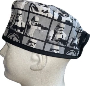 Star Wars RARE Stormtroopers Grey Scrub Hat Chemo Cap - Picture 1 of 4