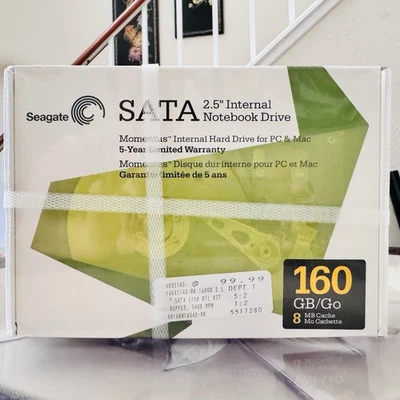 Seagate 160GB Notebook Internal 2.5" HD SATA 150 RTL Momentus ST9160821AS-RK - Image 1 of 4