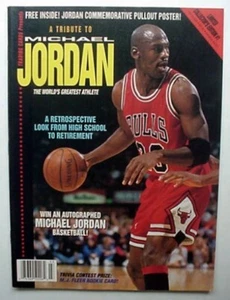 1993 Trading Cards Magazine A Tribute to Michael Jordan + Pull Out Poster Rarität - Bild 1 von 24