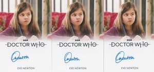 LE New 2023 Doctor Who Autograph card of Eve Newton as Charotte Lux Full Bleed D