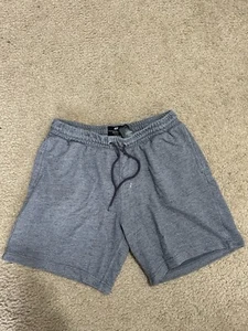 Sh&M pantaloncini da uomo grigi/blu cotone taglia large vestibilità regolare - Foto 1 di 4
