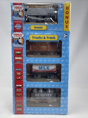 Trackmaster Railway System Thomas & Friends “Trucks & Track” with Bonus “Dennis” Cover