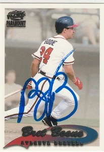 Bret Boone signed 1999 Pacific Paramount card autograph Mariners Reds Braves - Picture 1 of 1