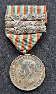 ITALIA RISORGIMENTO MEDAGLIA x GUERRE DI INDIPENDENZA BARRETTE 1859 1860-61 1866 - Picture 1 of 24