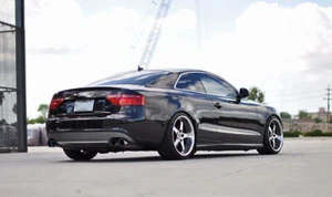 Minigonne laterali / Copriporta V look Per Audi A5 8T B8 Coupe / Cabrio - Picture 1 of 10