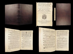 1770 ENORMER katholischer antiphonaler GESANG Antiphonarium Pictavense Poitiers FOLIO - Bild 1 von 24