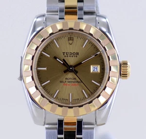 Tudor Uhr Classic Date 28mm Lady Champagner Dial Stahl-Gold selten Neu ungetrage - Bild 1 von 12