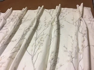 Laura Ashley Pussy Willow 3652720,Double Pleat Curtains,all Cols,Made To Measure - Picture 1 of 1