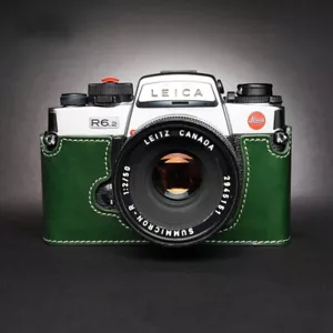 Genuine Real Leather Camera Bag Case Cover For Leica R6 R6II R6.2 R7 R5 R4 R3 - Picture 1 of 43