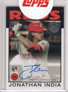 JONATHAN INDIA 2021 TOPPS UPDATE SERIES 1986 BASEBALL AUTOGRAPHS 86A-JIN RC AUTO - Picture 1 of 2