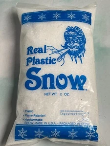 DEPT 56 LANDSCAPE  - REAL PLASTIC SNOW 2 OZ - BRAND NEW UNOPENED BAG - Picture 1 of 1