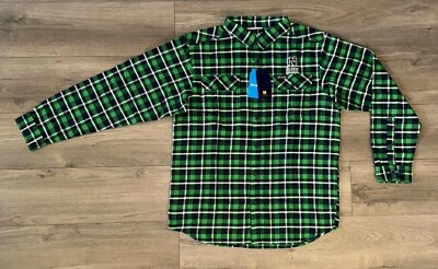 Camisa masculina manga longa xadrez Notre Dame Columbia tartan nova com etiquetas GG - Imagem 1 de 4