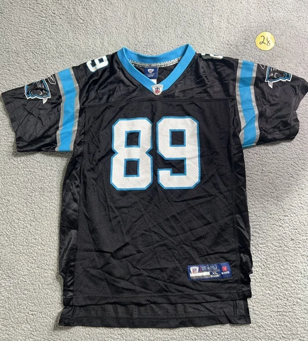 Carolina Panthers #89 Steve Smith Youth XL Reebok (18-20) Jersey. Black Cover