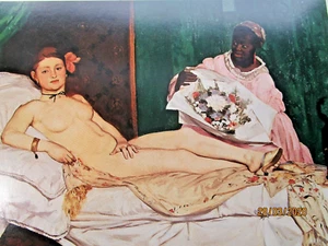 Vintage Edouard Manet Plate 3 Olympia Art Print - Picture 1 of 5