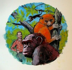 Menagerie Manor Avon Novel Original Cover Art Painting Dick Cuffari 1967 - Picture 1 of 3