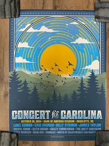 Poster concerto per Carolina Charlotte, NC 26/10/24 Billy Strings Luke Combs - Foto 1 di 11