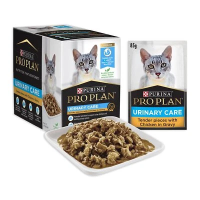Pro Plan Urinary Tract Health Chicken Gravy Wet Cat Food Pouches - image 1 of 4