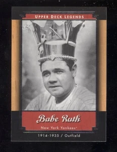 2001 Upper Deck Legends Babe Ruth #42 New York Yankees - Picture 1 of 2