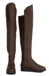 VITAFORM Overknee-Stiefel Nappaleder Stretcheinsatz Gr.38 Dunkel Braun - Bild 1 von 6