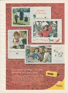 1964 Kodak Film Vintage Print Ad Kodacolor X Merry Christmas Greeting Cards - Picture 1 of 1