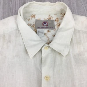 The Territory Ahead Men's Button Up Shirt Long Sleeve White Size XXLT - Picture 1 of 8