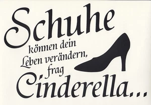 Wandtattoo Wandaufkleber Flur Wohnzimmer Schuhe verändern dein Leben Schlafzimme - Bild 1 von 14