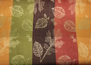 Vintage Tablecloth Table Cloth Autumn Orange Gold Brown Plaid 56x76 Rectangle - Picture 1 of 1
