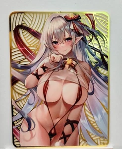 Elf Girl Vol.5 Goddess Story - Anime Waifu Bishoujo Hollow Out Embossed Metal Card - Bild 1 von 2