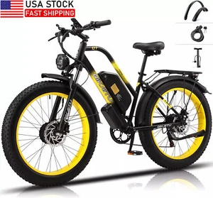 E-Bike 26" Fat Tire 2000W Dual Motor 48V 23Ah Electric Bicycle for adult US - Picture 1 of 14