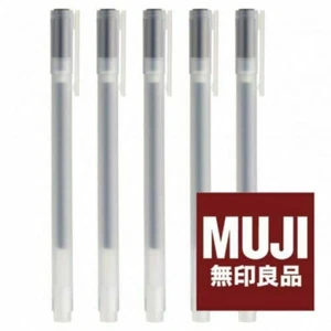 5pcs Original MUJI Moma Gel Ink pen 0.38mm made in japan Muji ballpoint Pens - Picture 1 of 9