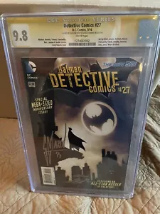 DETECTIVE COMICS #27 CGC SS 9.8 firmato Neal Adams & Guillem March - Foto 1 di 2