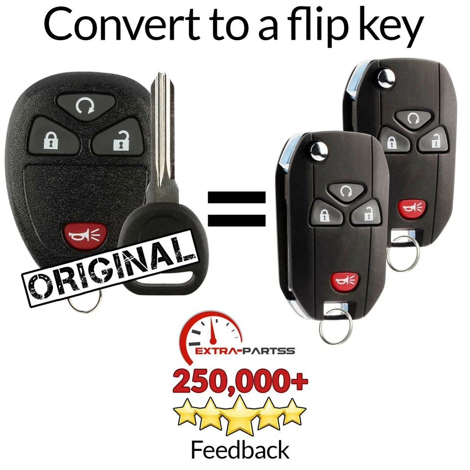 2 For 2007 2008 2009 2010 2011 2012 2013 Chevrolet Avalanche Remote Fob Flip Key Foto 1 de 4