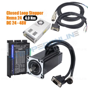 1 Axis Closed Loop Stepper Motor Nema24 567oz.in Φ10mm & Servo Driver CL57T Kit - Picture 1 of 6