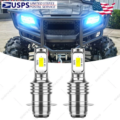 Para Yamaha Big Bear 350 YFM350FW 4x4 1987-1999 - Faros LED Bombillas 8000K YTL Foto 1 de 4