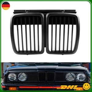 Kühlergrill Grill Nieren Performance Für BMW E30 M40 3er 82-94 Matt Schwarz - Bild 1 von 11