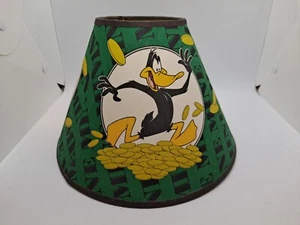 Vintage 90s Daffy Duck Looney Tunes Lampshade Green 10 inch Lamp Shade - Picture 1 of 8