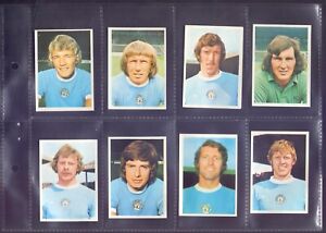FKS Wonderful World of Soccer Stars 1975-76 Sub set of 14 Manchester City (BA2)