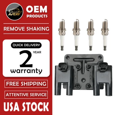 Ignition Coil + Spark Plug for 2005-2010 Chevrolet Optra 1.2L 1.6L L4 UF698 Foto 1 de 4