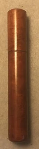 Vintage Mahagony einzelne Zigarre Reise Tube Humidor - Bild 1 von 4