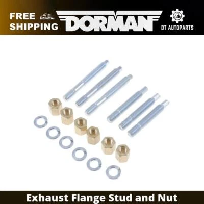 Para Cadillac DeVille Dorman 1976-1982 brida de escape perno y tuerca delantera 1977 Foto 1 de 4