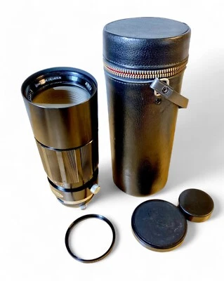 Soligor Auto 250mm f4.5 Minolta SR Mount Lens W/ Leather Case And Lens Caps - Image 1 of 4