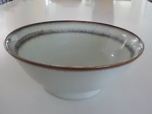 Japonés 8.25 "D Ramen Noodle Bowl Ceramic Wasabi / Brown Edge / Made in Japan - Imagen 1 de 5